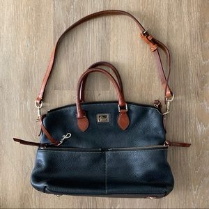 Dooney & Bourke Black and Camel Handbag